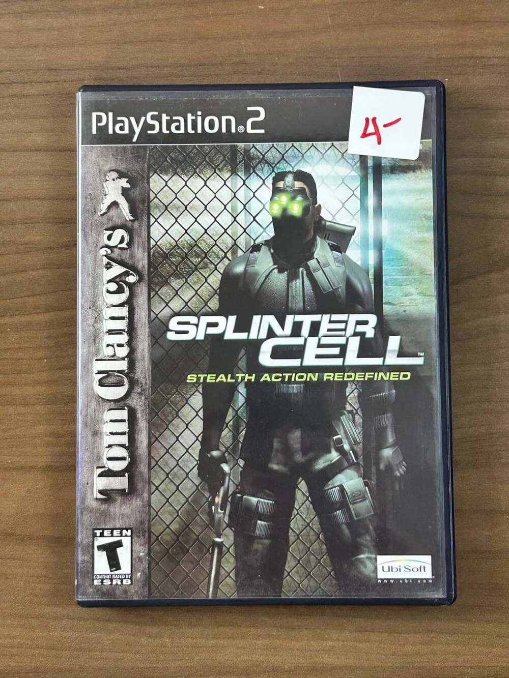 Tom Clancy’s Splinter Cell Sony PlayStation 2 NTSC-U/C with Case & Manual